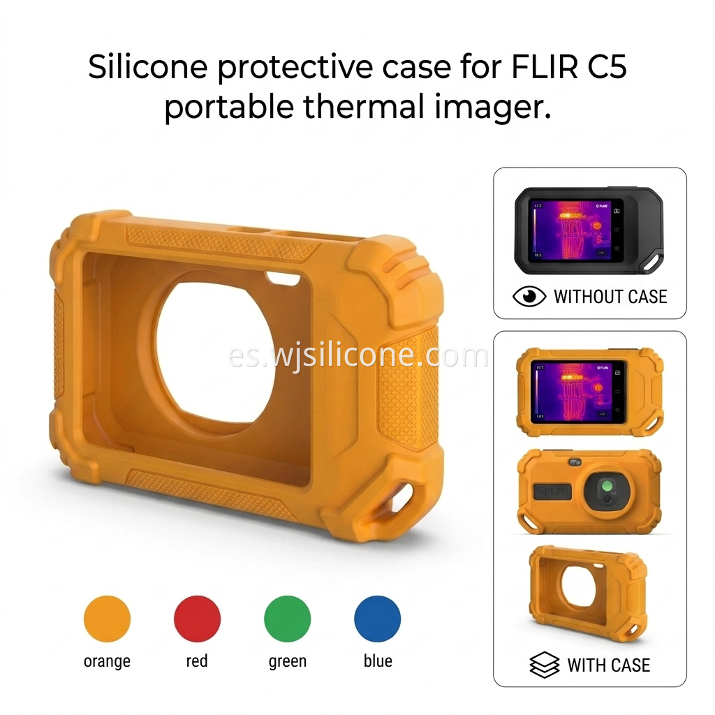 Silicone protective case for FLIR C5 portable thermal imager 3